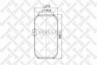 STELLOX Кожух пневматической рессоры (90-06440-SX)
