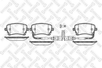 Stellox 908 002L-SX комплект тормозных колодок, дисковый тормоз на VW PHAETON (3D_)