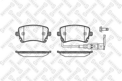 Stellox 908 011BL-SX комплект тормозных колодок, дисковый тормоз на VW MULTIVAN V (7HM, 7HN, 7HF, 7EF, 7EM, 7EN)