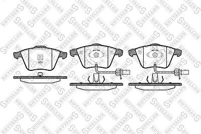 Stellox 975 002BL-SX комплект тормозных колодок, дисковый тормоз на AUDI A6 Avant (4B5, C5)