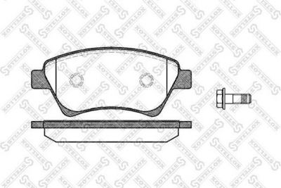 Stellox 987 000BL-SX комплект тормозных колодок, дисковый тормоз на RENAULT MEGANE II седан (LM0/1_)