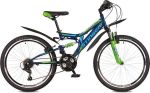 Велосипед подростковый Stinger Highlander 100V 24 quot; (2016), рама сталь 16,5 quot;, синий