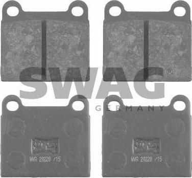 SWAG 30 91 6068 комплект тормозных колодок, дисковый тормоз на VW POLO купе (86C, 80)