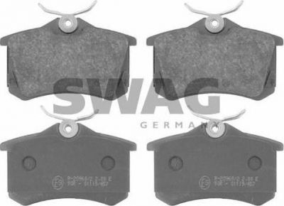 SWAG 30 91 6404 комплект тормозных колодок, дисковый тормоз на SKODA OCTAVIA (1U2)