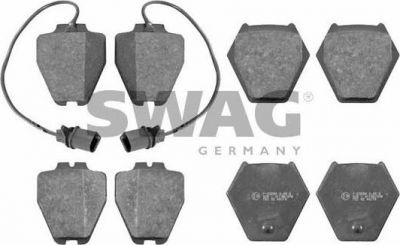 SWAG 30 91 6456 комплект тормозных колодок, дисковый тормоз на VW PASSAT Variant (3B6)