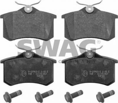 SWAG 30 91 6488 комплект тормозных колодок, дисковый тормоз на AUDI A1 (8X1, 8XK, 8XF)