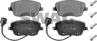 SWAG 30 91 6998 комплект тормозных колодок, дисковый тормоз на VW POLO (9N_)