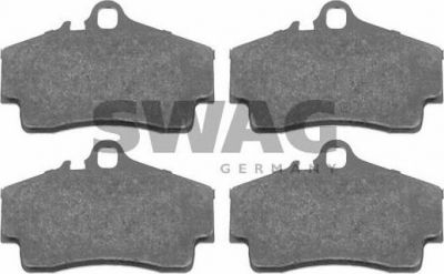 SWAG 38 91 6521 комплект тормозных колодок, дисковый тормоз на PORSCHE BOXSTER (987)