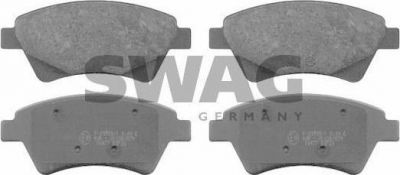 SWAG 60 91 6477 комплект тормозных колодок, дисковый тормоз на RENAULT MEGANE II седан (LM0/1_)