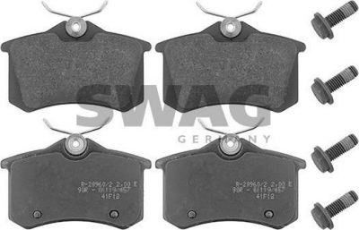 SWAG 62 11 6045 комплект тормозных колодок, дисковый тормоз на PEUGEOT 208