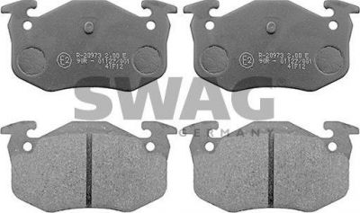 SWAG 62 11 6161 комплект тормозных колодок, дисковый тормоз на PEUGEOT 206 SW (2E/K)