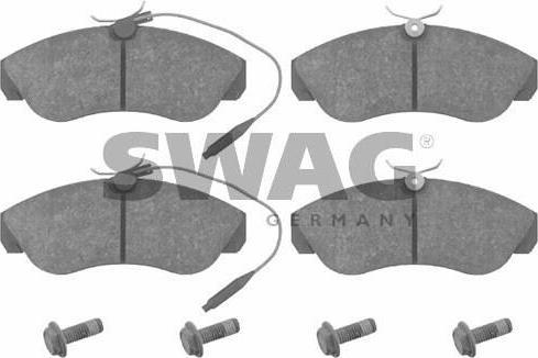 SWAG 62 91 6069 комплект тормозных колодок, дисковый тормоз на PEUGEOT BOXER автобус (230P)