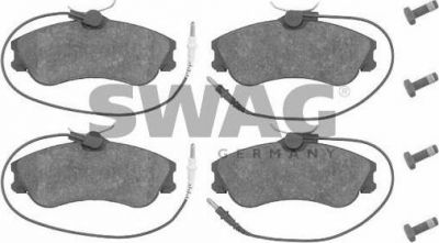 SWAG 62 91 6237 комплект тормозных колодок, дисковый тормоз на PEUGEOT 306 (7B, N3, N5)