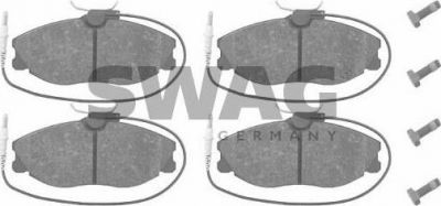 SWAG 62 91 6257 комплект тормозных колодок, дисковый тормоз на PEUGEOT 406 Break (8E/F)