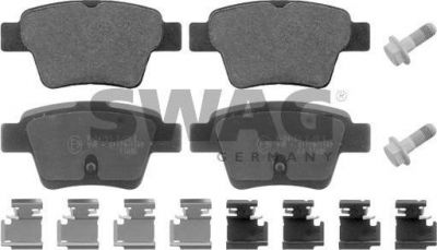 SWAG 62 91 6813 комплект тормозных колодок, дисковый тормоз на PEUGEOT 307 SW (3H)