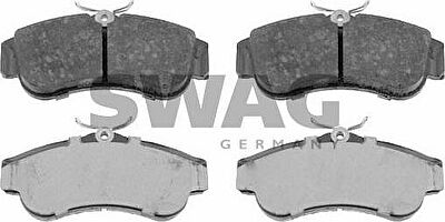 SWAG 82 91 6201 комплект тормозных колодок, дисковый тормоз на NISSAN PRIMERA (P10)