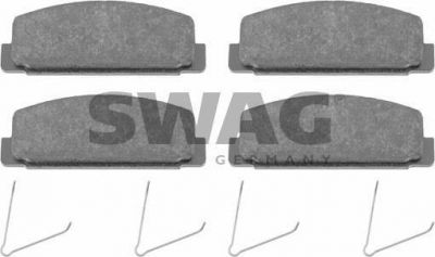 SWAG 83 91 6500 комплект тормозных колодок, дисковый тормоз на MAZDA 323 C IV (BG)