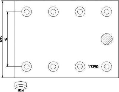 Textar 1729006 комплект тормозных башмаков, барабанные тормоза на MERCEDES-BENZ ATEGO