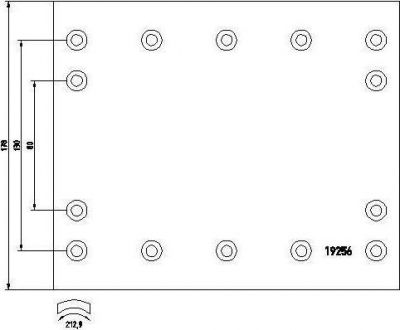 Textar 1925607 комплект тормозных башмаков, барабанные тормоза на DAF F 2500