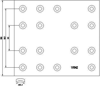 Textar 1934202 комплект тормозных башмаков, барабанные тормоза на IVECO EuroStar