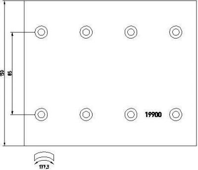 Textar 1990002 комплект тормозных башмаков, барабанные тормоза на DAF 95