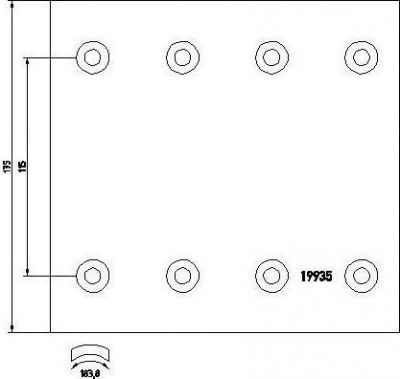 Textar 1993510 комплект тормозных башмаков, барабанные тормоза на RENAULT TRUCKS Manager