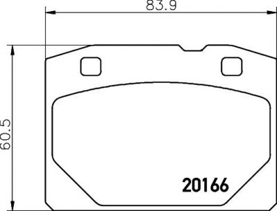 Textar 2016603 комплект тормозных колодок, дисковый тормоз на LADA ZHIGULI