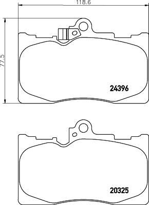 TEXTAR Колодки передние LEXUS GS 300/430/450 (F) 05- (446530410, 2032501)