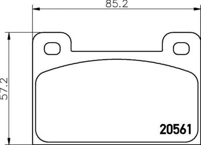 Textar 2056101 комплект тормозных колодок, дисковый тормоз на SKODA RAPID (120G, 130G, 135G)