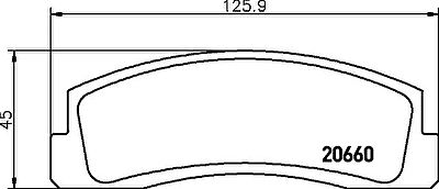 TEXTAR Комплект тормозных колодок, диско (2066001)