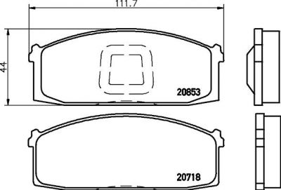 Textar 2071803 комплект тормозных колодок, дисковый тормоз на NISSAN STANZA (T11)