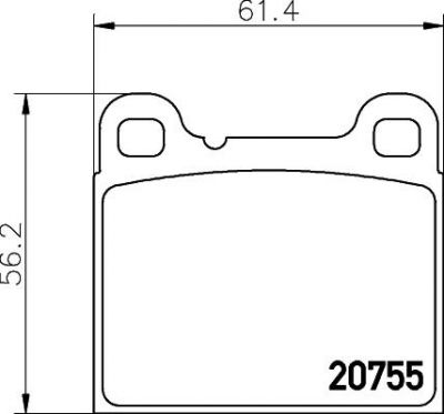 Textar 2075506 комплект тормозных колодок, дисковый тормоз на VOLVO 240 Kombi (P245)