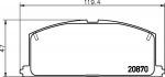 TEXTAR Колодки передние TOYOTA CAMRI 86-91 (2087001)