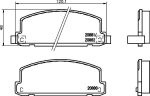 Textar 2088003 комплект тормозных колодок, дисковый тормоз на ISUZU GEMINI седан (JT)