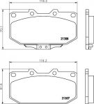 TEXTAR Колодки торм.пер. Subaru Impreza (2130701)