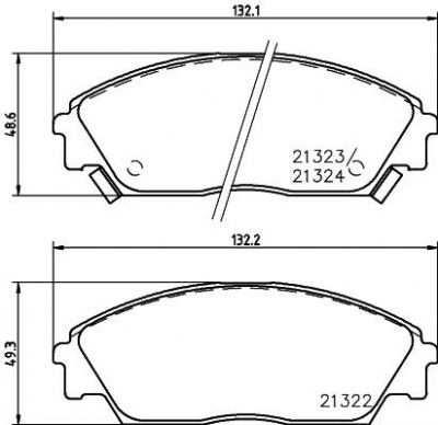 TEXTAR Комплект тормозных колодок, диско (2132201)