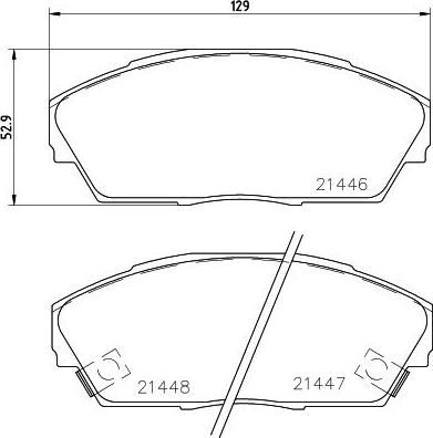 Textar 2144601 комплект тормозных колодок, дисковый тормоз на HONDA ACCORD III (CA)