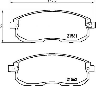 TEXTAR Колодки передние NISSAN TEANA /MAXIMA (410609J425, 2156201)