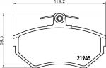 Textar 2194502 комплект тормозных колодок, дисковый тормоз на VW POLO Variant (6KV5)
