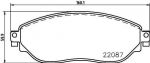 Textar 2208701 комплект тормозных колодок, дисковый тормоз на OPEL VIVARO Combi