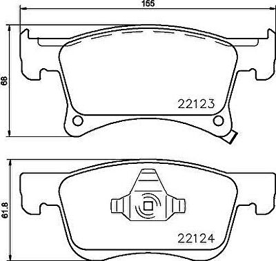 Textar 2212301 комплект тормозных колодок, дисковый тормоз на OPEL CORSA E Van