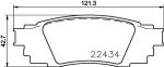 Textar 2243401 комплект тормозных колодок, дисковый тормоз на LEXUS RX (AGL2_, GGL2_)
