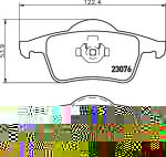 Textar 2307681 комплект тормозных колодок, дисковый тормоз на VOLVO S80 I (TS, XY)