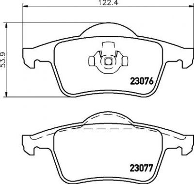 Textar 2307681 комплект тормозных колодок, дисковый тормоз на VOLVO S80 I (TS, XY)