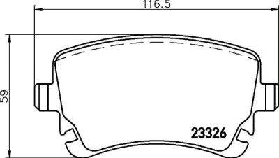 TEXTAR Колодки задние AUDI A4/A6/A8 2.8-4.2/3.0TDi (2332601)