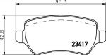 Textar 2341781 комплект тормозных колодок, дисковый тормоз на OPEL ZAFIRA B Van
