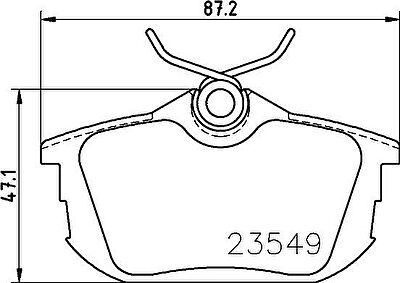 TEXTAR Колодки задние MITSUBISHI CARISMA/COLT/SPACE STAR/ VOLVO S40/V40 (MZ690345, 2354901)