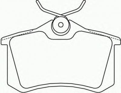 TEXTAR Колодки задние 15.0mm VAG / Renault / Peugeot (8E0698451L, 2355401)