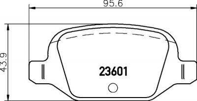 TEXTAR Комплект тормозных колодок, диско (2360102)