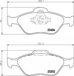 TEXTAR Колодки передние FORD FIESTA/FUSION (1101463, 2360406)